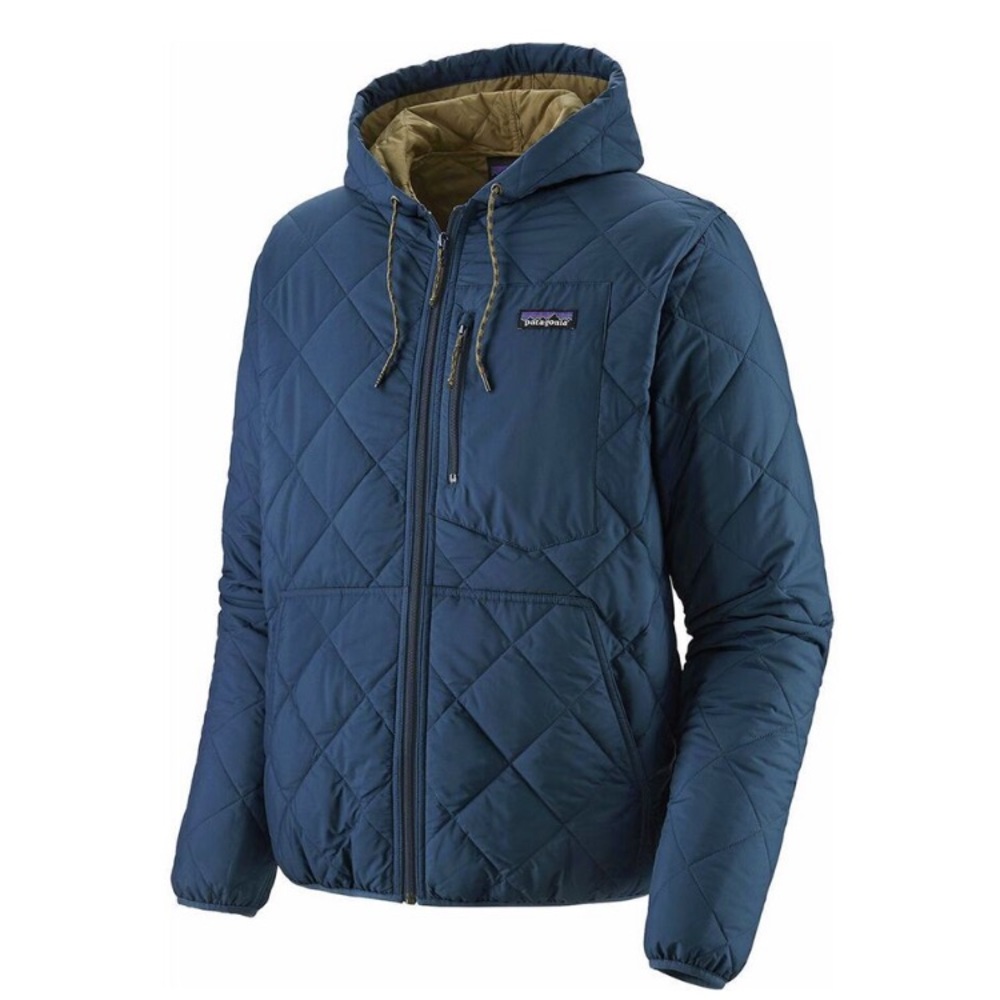 Diamond Quilted Bomber Hoody Jacket
